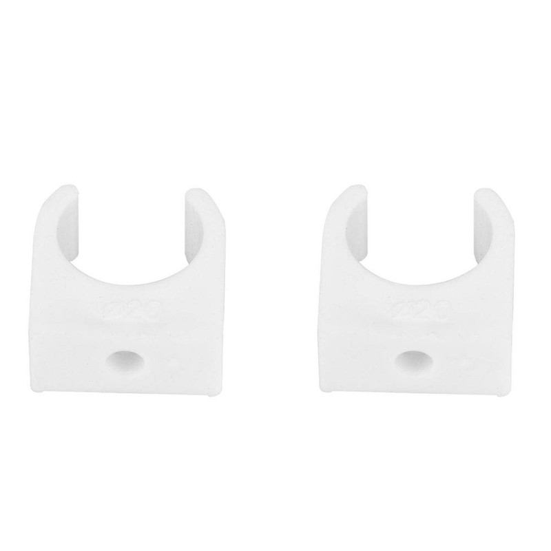 PIPE CLAMP WATER GAS PVC U-SHAPED FIXED CLIPS 20PCS SCREWS