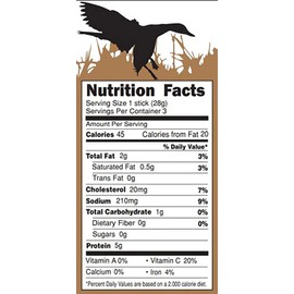 PEARSON RANCH SINCE 1959 Duck Meat Sticks Pack of 2 6 Sticks Total, Exotic Meat Sticks, Low-Carb, Gluten-Free, MSG-Free, Paleo and Keto Friendly Snacks