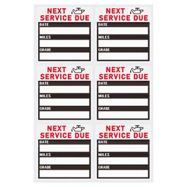 Hybsk 150pcs Static Cling Oil Change Stickers for Windshield Clear Oil Service Reminder 2"x2" Oil Change Labels (Static Cling)
