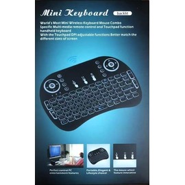 Mini i8 Wireless Keyboard Backlight and USB C Charging