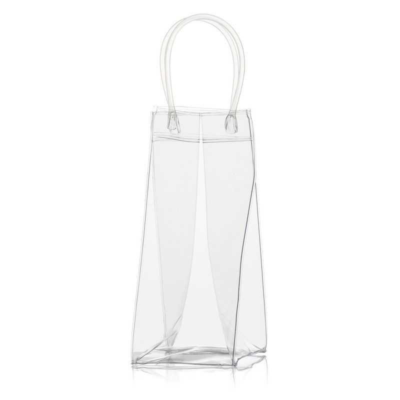 Wine Chiller Ice Bucket Plastic Bag Wine Cooler With Handle