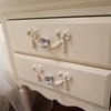 MroMax 2Pcs 30mm Faux Bling Crystal Dresser Door Pull Handle