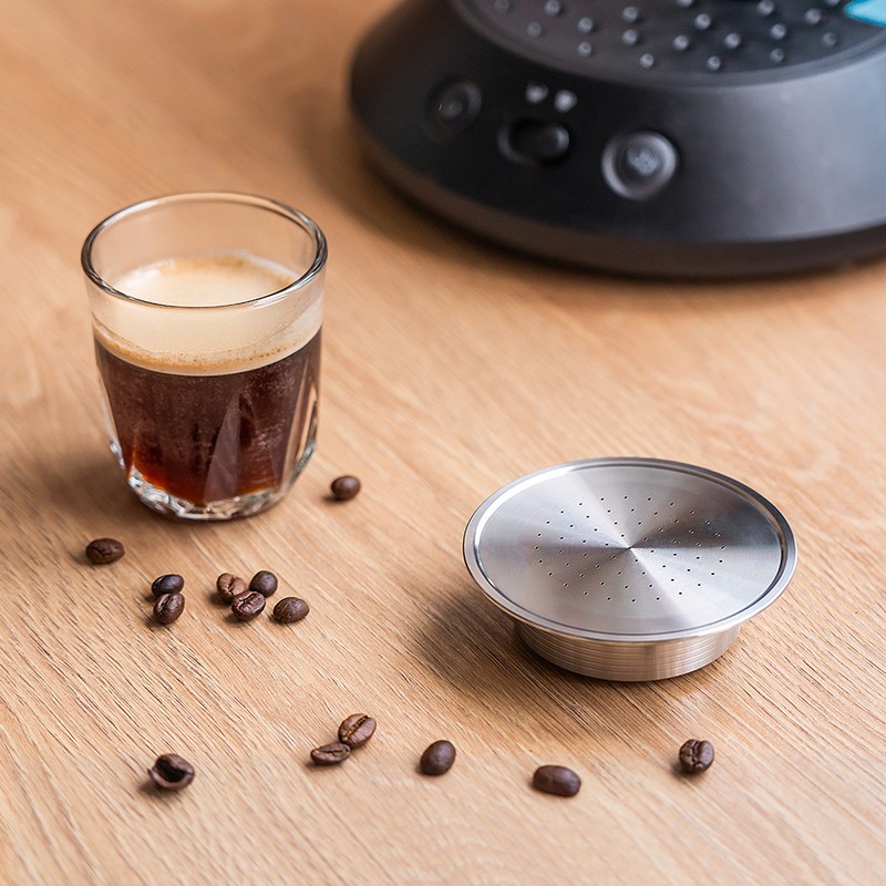 Reusable Coffee Pods Stainless Steel Refillable Capsule Fine Mesh Detachable