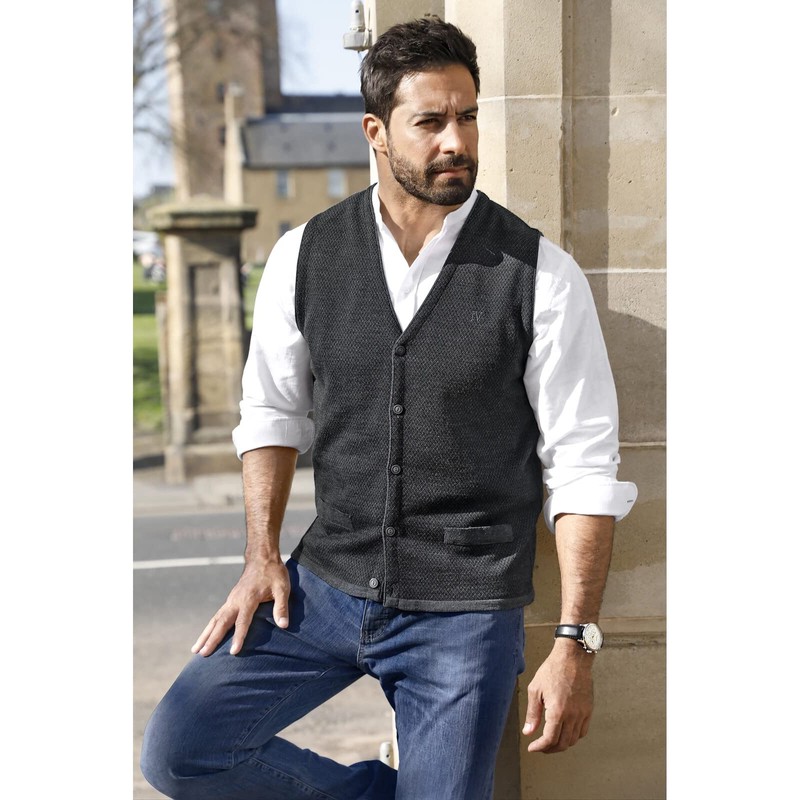 Jan Vanderstorm Tane Men's Knitted Vest - vest