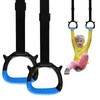 Tepemccu Gymnastics Rings for Kids, Pull Up Rings with Adjustable