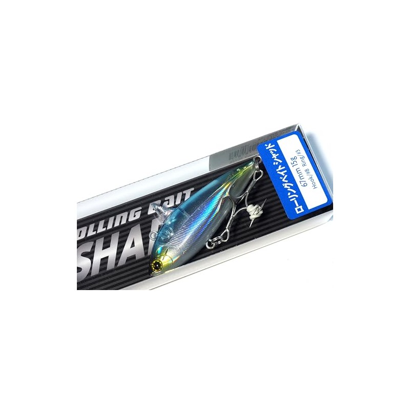 Tacklehouse R.D.C Rolling Bait Shad RBS67 NO.14 Clear Blue Half