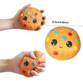 ZYDTRIP Pack of 4 Squishy Toys, Squeeze Stress Squishies Slow Decompression Cream Scented Gift