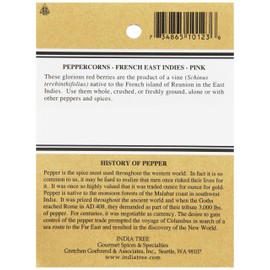 India Tree Peppercorns, Pink, .4 oz (Pack of 4)