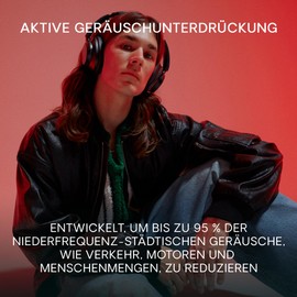 Urbanista Valencia Bluetooth Headphones Over-Ear, Active Noise Cancelling Headphones, Wireless Bluetooth, 50 Hours Playtime, with ANC Mode, Hi-Res Audio, Deep Bass, Connection of 2 Devices