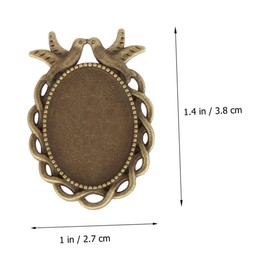 LALAFINA 50pcs Metal Pendants Diy Jewelry Kit Bezels Ideal for Necklace Bracelet Dangle