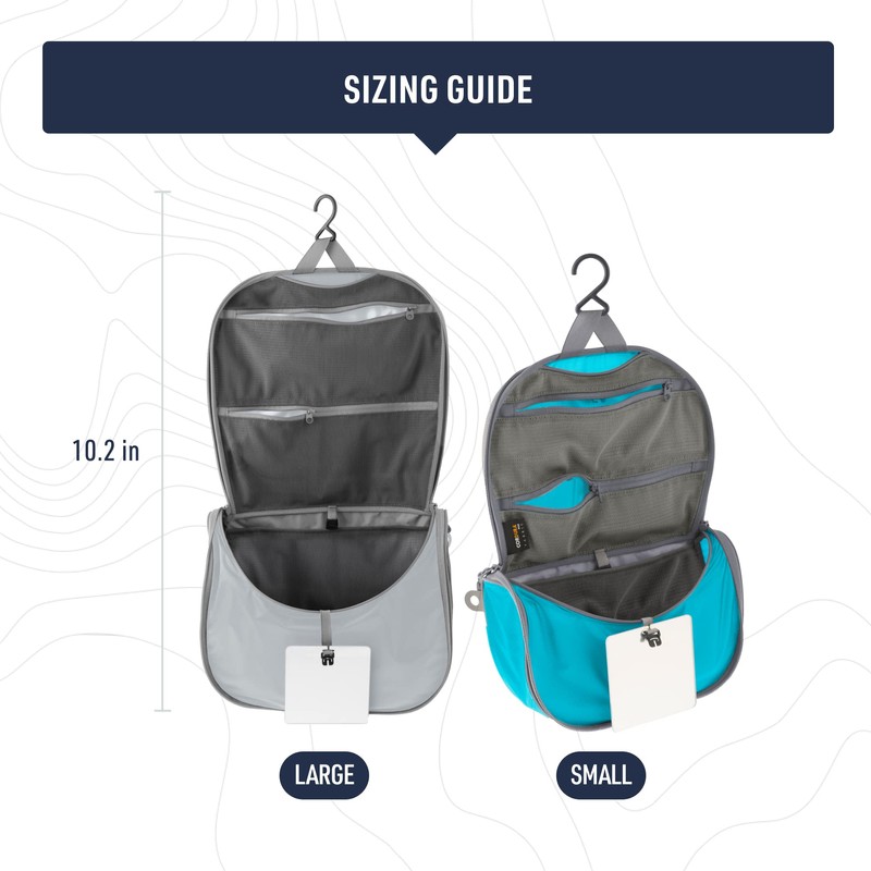 Sea to Summit TravellingLight Hanging Toiletry Bag, Travel Organiser for