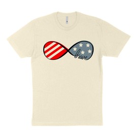 TeesAndTankYou Brave Infinity Shirt Unisex 2X-Large Natural