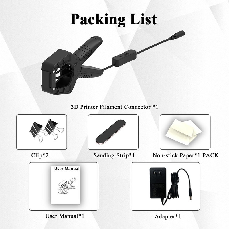 Mingzhe Filament Welder Splicer Connector Suitable for 3D Printer Filament