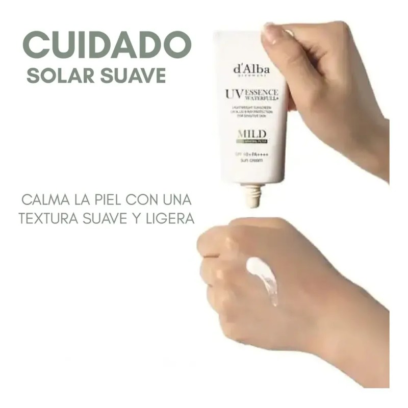 Protector Solar Waterful Mild Suave D'alba Spf 50+ 50ml