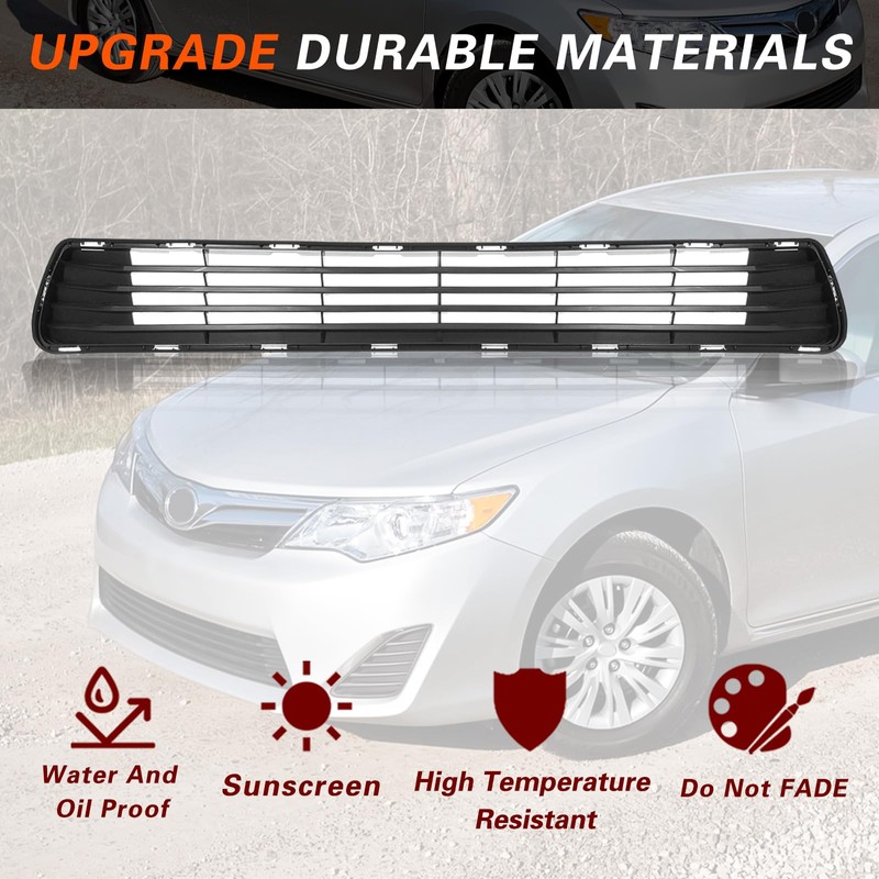 YUWUTF Front Bumper Lower Grille Compatible with 2012 2013 2014