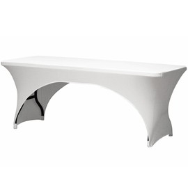 PEREL Table Cover for Rectangular Table - Arched White
