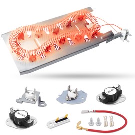 Dryer Heating Element for May-tag, Dryer Thermal Fuse Kit for May-tag Ken-more MMEDX550XW0 MMEDX550XW1 MEDP475EW0 MEDB765FW0 MED9600SQ0 11060052990 11060056990 11060056991 11060072990