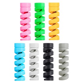 Cable Protectors (7 colors 1 pc, total 7 pieces) Anti-break cover, Cable protection cover, Cable protection, Earphones, Disconnect Prevention, Cable Protection, Cord Protection