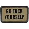 Go F**K Yourself Embroidered Morale Patch | 2PC HOOK BACKING