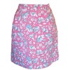 Floral Half waist tie apron with single pocket Pink