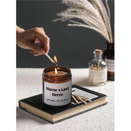 Nurse Gifts for Women & Men- Funny Nurse Candle Gifts for Nurses' Day, Christmas Gift Thank You Gifts for Nurse, Nurse Graduation Gifts, Nurse's Last Nerve Candle