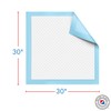 Henry Schein Disposable Underpad Unisex, 30x30 Light Absorbency, White/Blue -