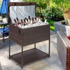 Large Ice Chest Cooler Cart 80 Quart Outdoor Beverage Standing