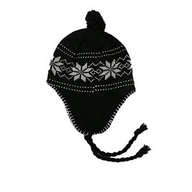 Générique Peruvian Trend Nepal Hat Adult Men Women Unisex Lined Fleece B10, black