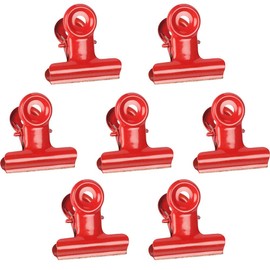 JAM PAPER Metal Bulldog Clips - Medium - 31mm - Red - 15/Pack