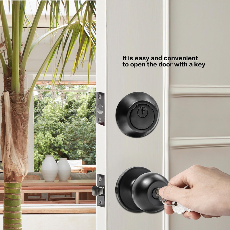 Front Door Lock Set Exterior Door Lock Set with Deadbolt,