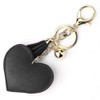 LCHULLE Bling Glitter Keychain Crystal Rhinestone Love Heart Design Key