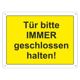 Sign Door Please Always Keep Closed Aluminium Composite Panel 3 mm Thick (Door Always Closed Cm 20 x 30)