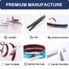 Wide Moulding Auto Trim Black/Chrome,1-9/16"(40mm) Self Adhesive DIY Strip for
