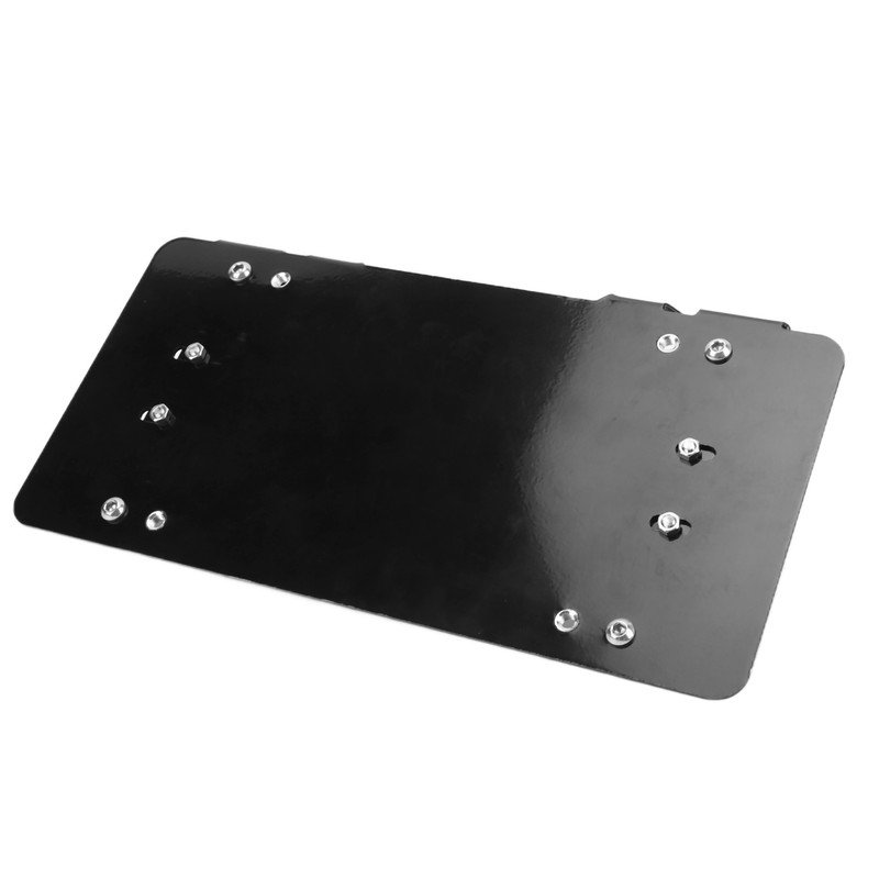 License Plate Bracket Black Stainless Steel Winch License Plate Holder