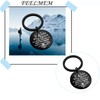 FEELMEM Adventurist Gifts Be Brave Seek Adventure Keychain Traveling Keyring