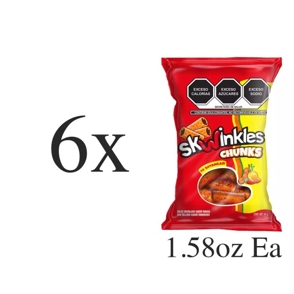 Lucas Skwinkles Chunks Lucas Mexican Mango Hot Candy With Tamarind