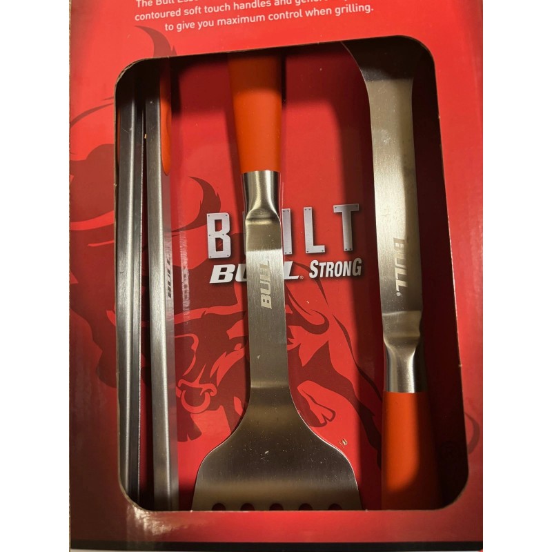 Bull Stainless Steel 3-piece BBQ Set (p/n: 24381)
