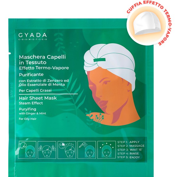 Gyada Cosmetics Purifying Hair Sheet Mask, 60 ml