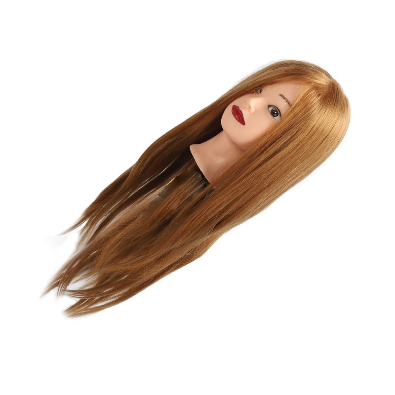 Hairdressing Mannequin Head 85 Percent Real Hair Flexible Multipurpose Hair