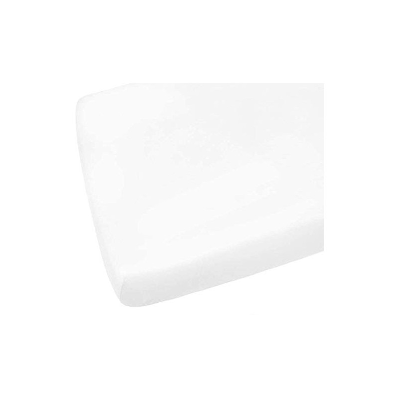 Cot Cotton Fitted Sheet (Pack of 2)-6230WH
