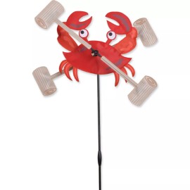 Premier Designs 12" Crab Whirligig Wind Staked Wind Spinner..15...