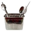 Stainless Steel Cutlery Utensil Holder (Medium Square) Chopsticks Holder for