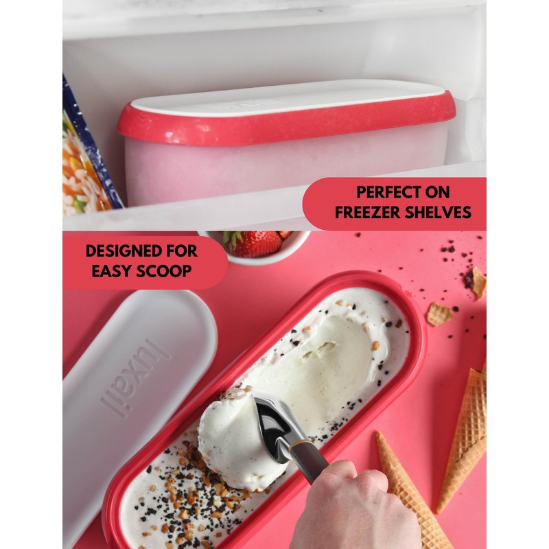 Ice Cream containers for homemade ice cream, Reusable Storage Freezer