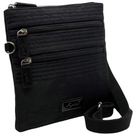 Spirit - Waterproof Crossbody Bag - Unisex - Lightweight Nylon Travel Bag- Multiple Pockets - Zipper Closure - Black Crossbody Bag - Small