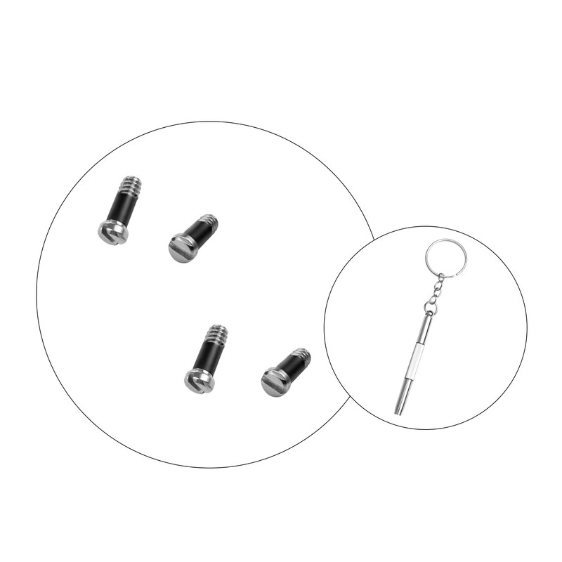 Replacement Silver Screws for Aviator RB8313 8301 88307 8303 Sunglasses