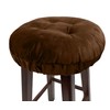 Augld Bar Stool Cushion Soft Velvet Padded Round Stool Cover