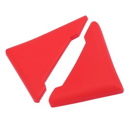 Partuto 2 Pcs Universal Car Door Corner Edge Guards - PVC Red