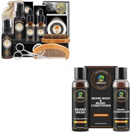 XIKEZAN Gifts for Men w/Beard Kit and Beard Shampoo and Conditioner Set