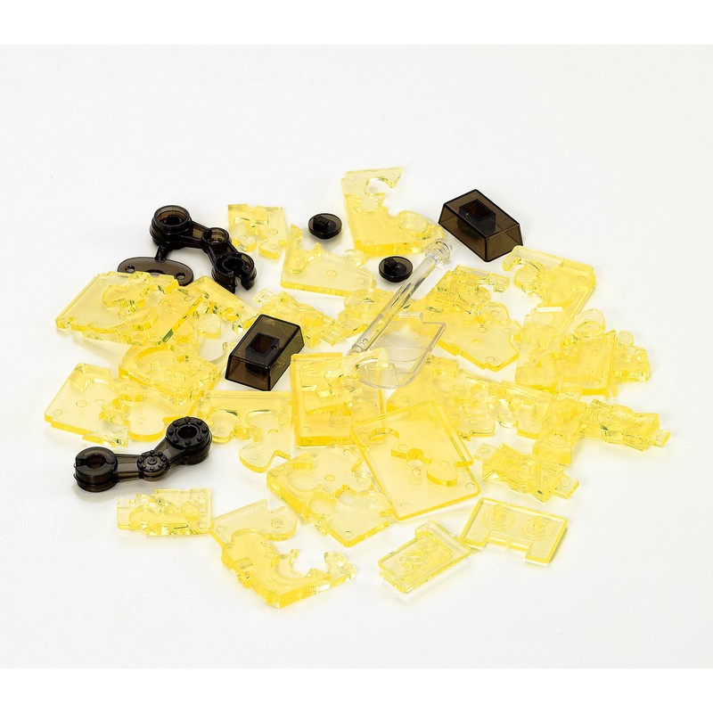 39 piece Crystal puzzle tin robot yellow