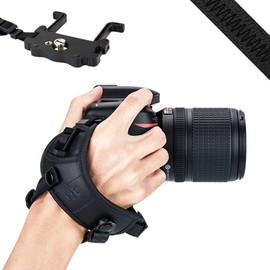 JJC Kamera Handschlaufe für DSLR Kameras Canon Nikon(mit U Typ Plate)